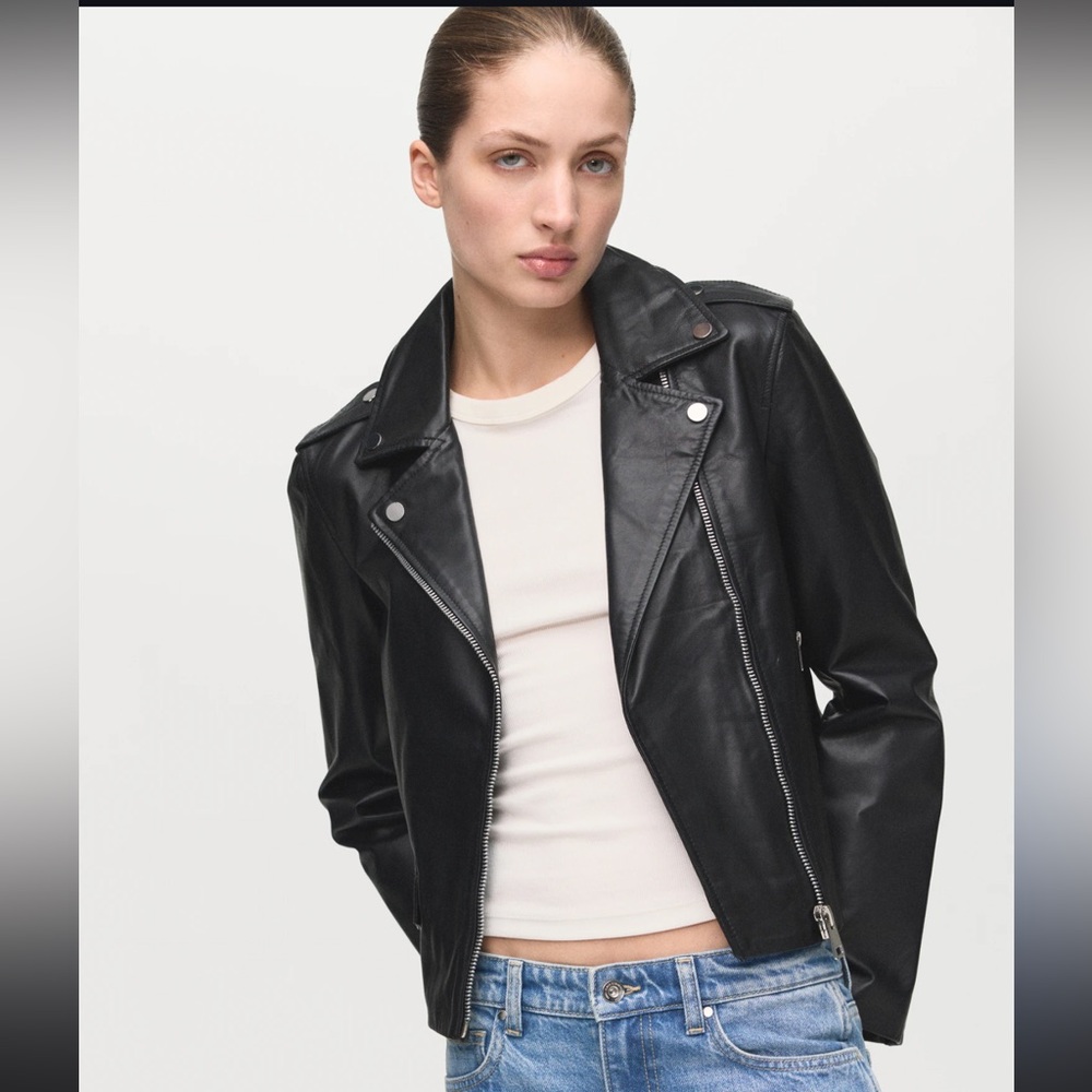 Faux Leather Jacket Women